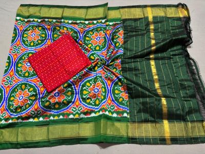 PSSISDST5A08FSDC15- Ikat Silk dupatta with Ikat sico top