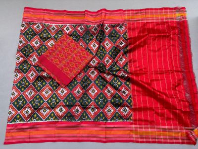 PSSISDST5A08FSDC24- Ikat Silk dupatta with Ikat sico top