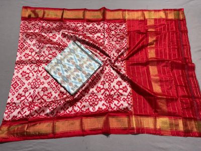 PSSISDST5A08FSDC25- Ikat Silk dupatta with Ikat sico top