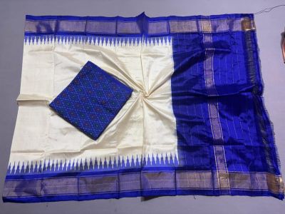 PSSISDST5A08FSDC27- Ikat Silk dupatta with Ikat sico top