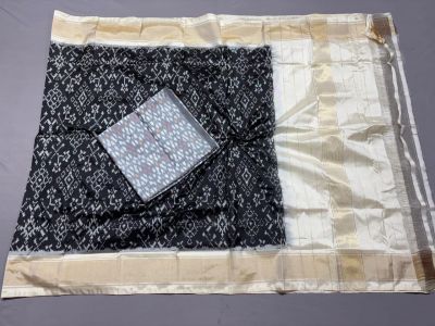 PSSISDST5A08FSDC29- Ikat Silk dupatta with Ikat sico top