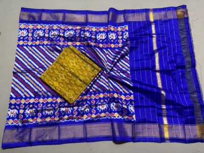 PSSISDST5A08FSDC32- Ikat Silk dupatta with Ikat sico top