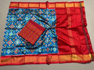 PSSISDST5A08FSDC34- Ikat Silk dupatta with Ikat sico top