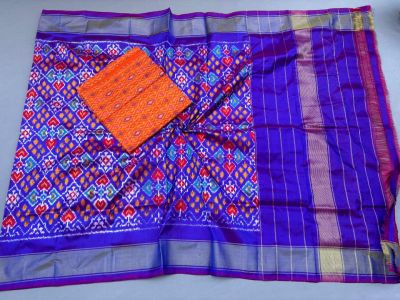 PSSISDST5A08FSDC35- Ikat Silk dupatta with Ikat sico top