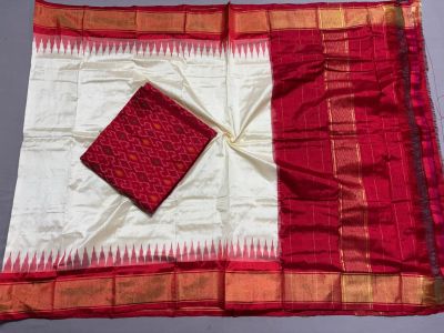 PSSISDST5A08FSDC37- Ikat Silk dupatta with Ikat sico top