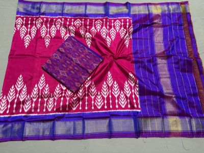 PSSISDST5A08FSDC38- Ikat Silk dupatta with Ikat sico top