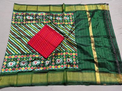 PSSISDST5A08FSDC39- Ikat Silk dupatta with Ikat sico top