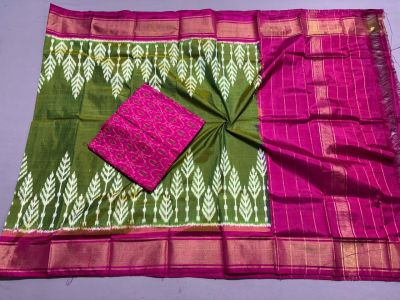 PSSISDST5A08FSDC41- Ikat Silk dupatta with Ikat sico top