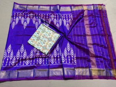 PSSISDST5A08FSDC42- Ikat Silk dupatta with Ikat sico top