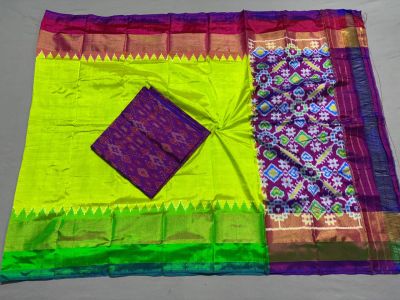 PSSISDST5A08FSDC44- Ikat Silk dupatta with Ikat sico top
