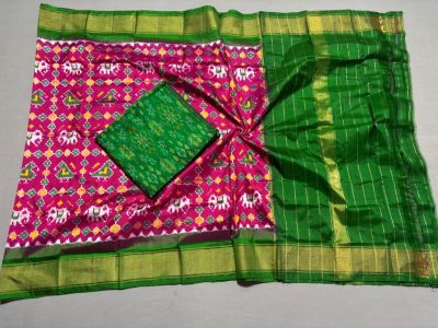 PSSISDST5A08FSDC46- Ikat Silk dupatta with Ikat sico top