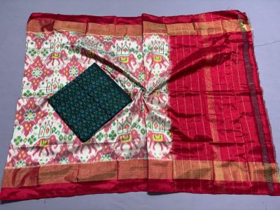 PSSISDST5A09FNDC06- Ikat Silk dupatta with Ikat sico top