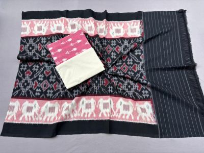 PSSIC3PS5Y02IZSC40- Double ikat cotton salwar set