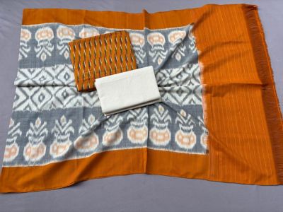 PSSIC3PS5Y02IZSC63- Double ikat cotton salwar set