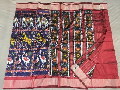 PGMRIDSS5Y02ZDCD02- Ikat silk saree