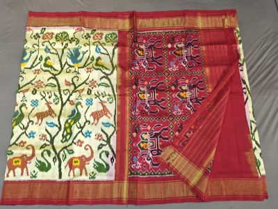 PGMRIDSS5Y02ZDCD04- Ikat silk saree