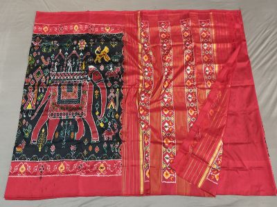 PGMRIDSS5Y02ZDCD06- Ikat silk saree