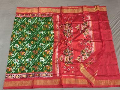 PGMRIDSS5Y02ZDCD09- Ikat silk saree