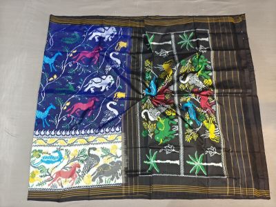 PGMRIDSS5Y02ZDCD24- Ikat silk saree