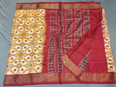 PGMRIDSS5Y03NICC24- Ikat silk saree