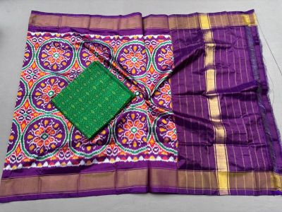PSSISDST5Y21FSDC01- Ikat Silk dupatta with Ikat sico top