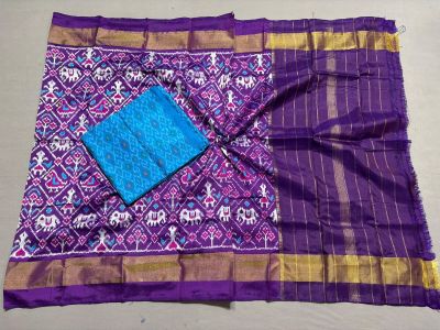 PSSISDST5Y21FSDC18- Ikat Silk dupatta with Ikat sico top