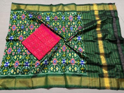 PSSISDST5N05FSDC04- Ikat Silk dupatta with Ikat sico top