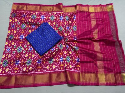 PSSISDST5N05FSDC10- Ikat Silk dupatta with Ikat sico top