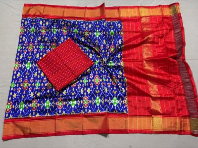 PSSISDST5N05FSDC11- Ikat Silk dupatta with Ikat sico top