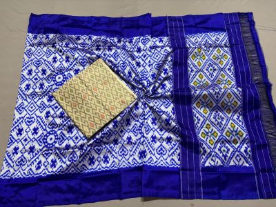 PSSISDST5N05FSDC12- Ikat Silk dupatta with Ikat sico top