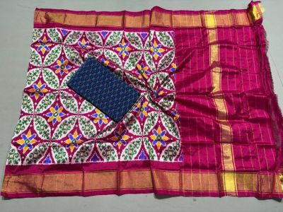 PSSISDST5N05FSDC13- Ikat Silk dupatta with Ikat sico top