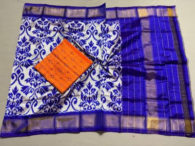 PSSISDST5N05FSDC14- Ikat Silk dupatta with Ikat sico top