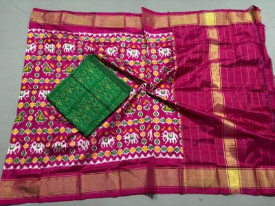 PSSISDST5N05FSDC16- Ikat Silk dupatta with Ikat sico top