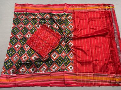 PSSISDST5N05FSDC18- Ikat Silk dupatta with Ikat sico top