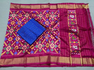PSSISDST5N05FSDC20- Ikat Silk dupatta with Ikat sico top