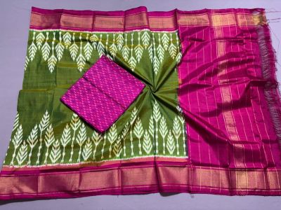 PSSISDST5N05FSDC22- Ikat Silk dupatta with Ikat sico top