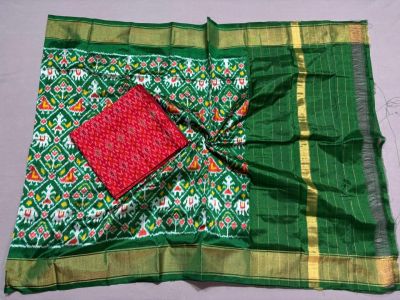 PSSISDST5N05FSDC26- Ikat Silk dupatta with Ikat sico top