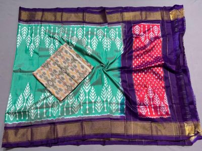 PSSISDST5N05FSDC29- Ikat Silk dupatta with Ikat sico top