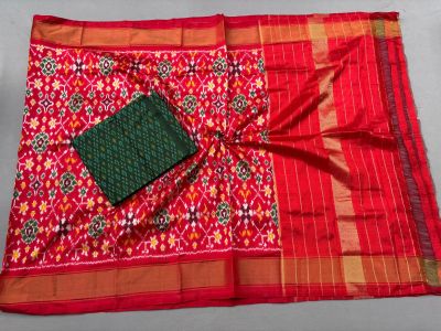 PSSISDST5N05FSDC35- Ikat Silk dupatta with Ikat sico top