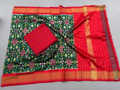PSSISDST5N05FSDC41- Ikat Silk dupatta with Ikat sico top