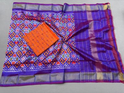 PSSISDST5N05FSDC43- Ikat Silk dupatta with Ikat sico top