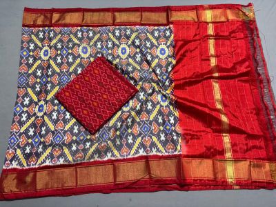 PSSISDST5Y21FSDC31- Ikat Silk dupatta with Ikat sico top