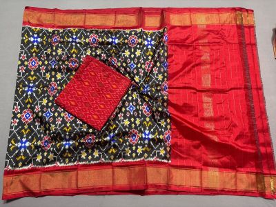 PSSISDST5Y21FSDC37- Ikat Silk dupatta with Ikat sico top