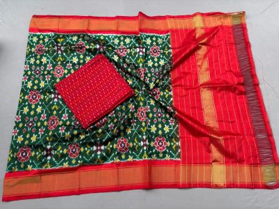 PSSISDST5Y21FSDC42- Ikat Silk dupatta with Ikat sico top