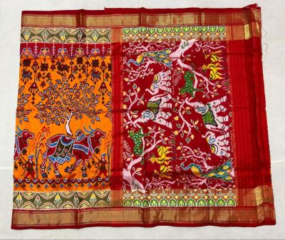 PPISIDSS5Y11SSDC12- Ikat silk saree
