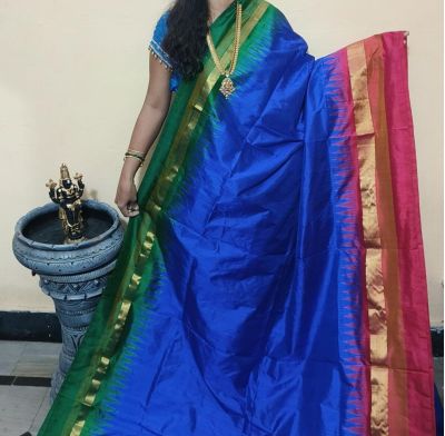 PGMRILWS5A07XECD21- light weight Ikat silk saree