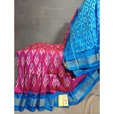 PGMRILWS5Y03XECD40- light weight Ikat silk saree