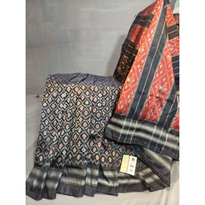 PGMRILWS5Y03XECD64- light weight Ikat silk saree