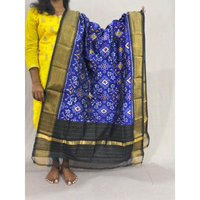 PSSIISDP5Y03ECDC53- Ikat Silk dupatta