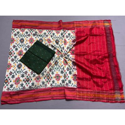 PSSISDST5Y02FNCD08- Ikat Silk dupatta with Ikat sico top